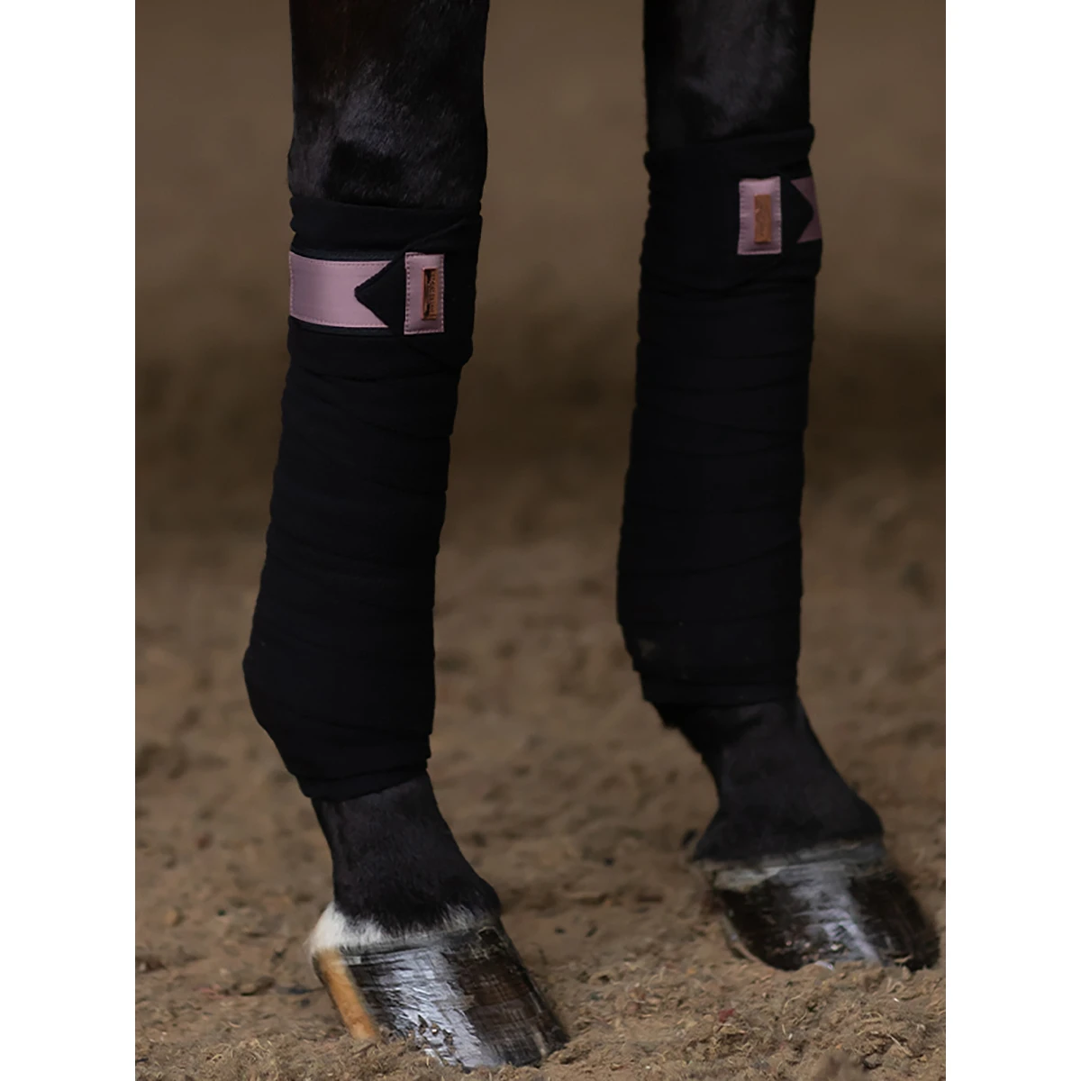Bandages Equestrian Stockholm Anemone Zwart-roze 2 Bandages Equestrian Stockholm Anemone Zwart-roze - Afbeelding 2