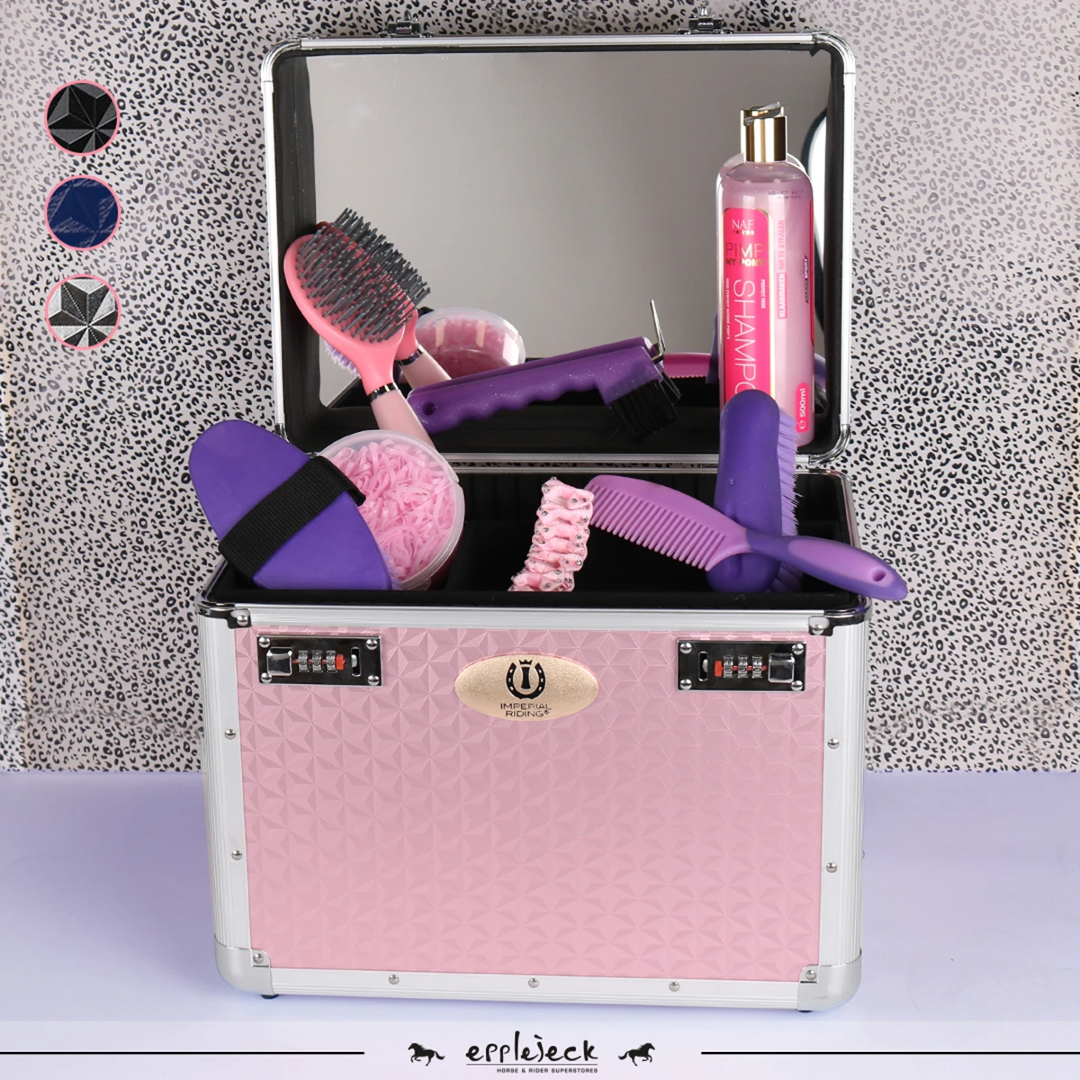 Poetsbox Imperial Riding Shiny Roze 4 Poetsbox Imperial Riding Shiny Roze - Afbeelding 4