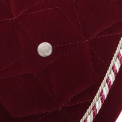 Zadeldek QHP Orlando Donkerrood -Rij Gerei Verkoop zadeldek qhp orlando donkerrood 1500x1500 142510