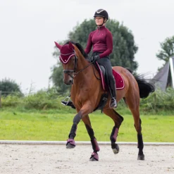 Zadeldek QHP Orlando Donkerrood -Rij Gerei Verkoop zadeldek qhp orlando donkerrood 1500x1500 142513